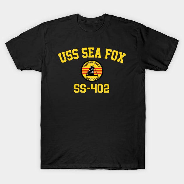 USS Sea Fox SS-395 T-Shirt by Tonkin Gulf Yacht Club